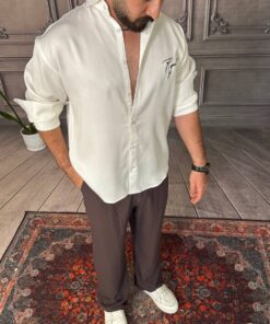 پیراهن سیلک گلدوزی شده